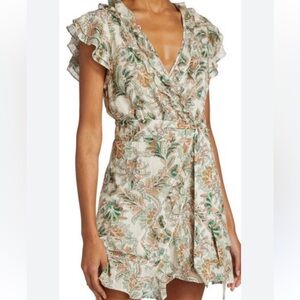 Veronica‎ Beard Floral Wrap Mini Dress